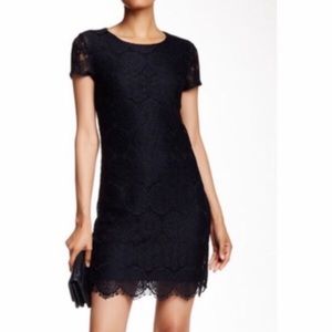 Laundry by Shelli Segal black lace dress NWT size4